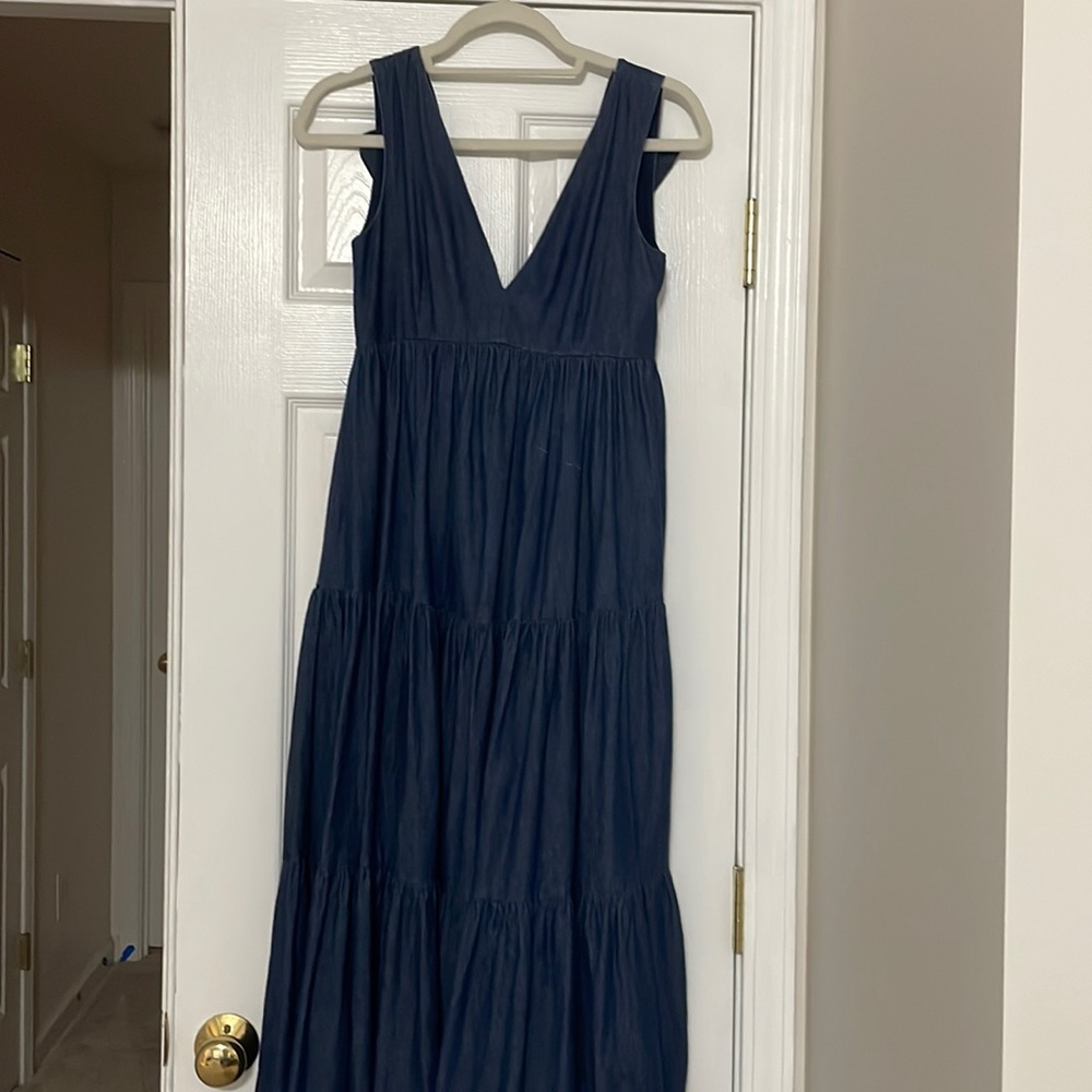 Kate spade denim tiered dress